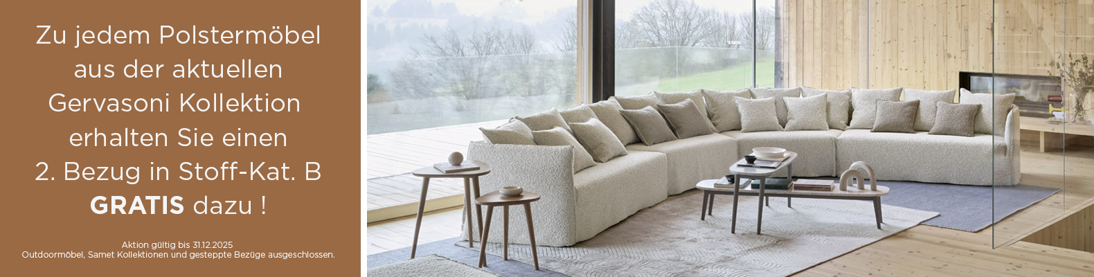 Gervasoni Four Saisons Aktion Gervasoni - 2 Looks 1 Preis